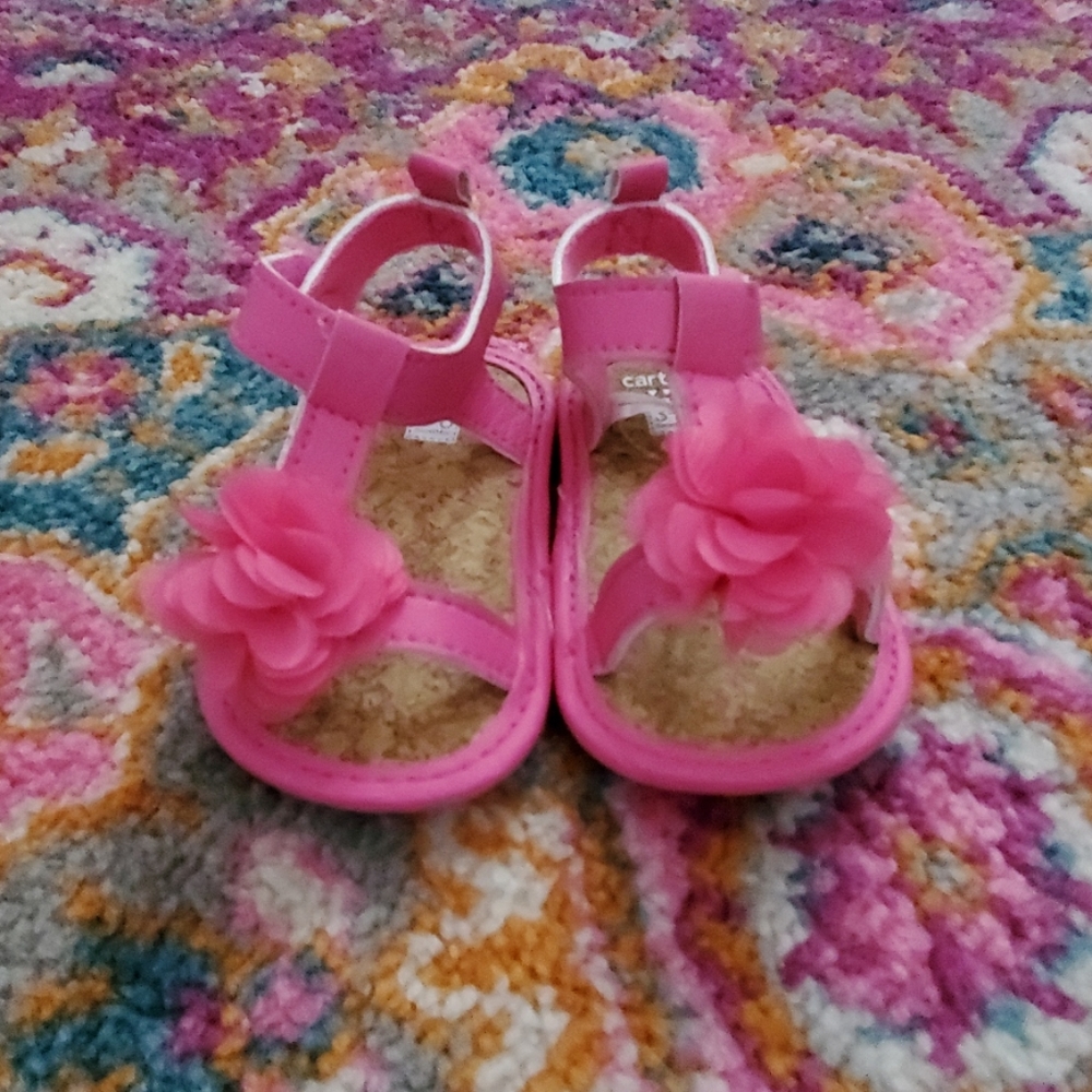 Pink flip flops